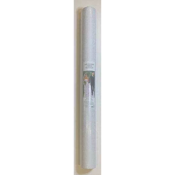 Amscan Elegant White Wedding Aisle Runner 100' x 36" Wedding Ceremonies & Events - Picture 1 of 4